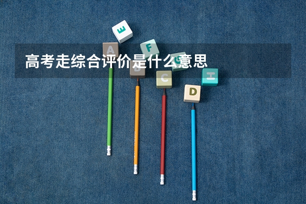 高考走综合评价是什么意思