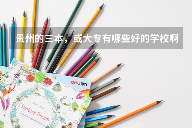 贵州的三本，或大专有哪些好的学校啊.....