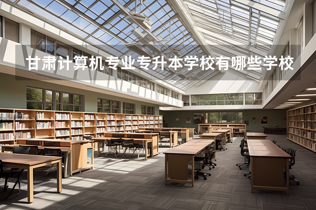 甘肃计算机专业专升本学校有哪些学校?